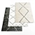 Modern Rugs Bundle: 3 Pieces 3D model small image 1