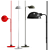 Sleek Marset Funiculi Floor Lamp 3D model small image 1