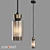 Amado Pendant Lamp with Glass Shade 3D model small image 1