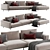 Rolf Benz Volo: Contemporary Corner Sofa 3D model small image 6