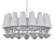 Elegant Scarlett Pendant Light 3D model small image 2