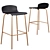 Syrus Grey Copper Bar Stools - Set of 2 3D model small image 3