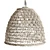 Natural Rattan Dome Pendant 3D model small image 1