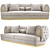Oberon Sofa: Modern Sophistication for Your Vision 3D model small image 3