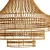 Tulane Abaca-Wrapped Tiered Chandelier 3D model small image 5
