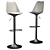 Zadie Adjustable Bar Stools: Sleek and Stylish! 3D model small image 1