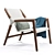 Rubelli Casa Tela Armchair: Stylish, Comfortable, and Versatile 3D model small image 6