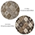 Versatile Round Rug Set 3D model small image 2