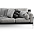 Contemporary Cassina Eloro Sofa 3D model small image 2