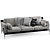 Contemporary Cassina Eloro Sofa 3D model small image 3