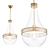 Elegant Hagen Pendant Light 3D model small image 1