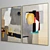 Modern Abstract Photo Frame Set 3D model small image 4