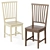 Village Wood Dining Chair, Crate and Barrel 3D model small image 1