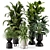 Indoor Greenery in Ferm Living Bau Pot - Set 220 3D model small image 1