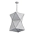 Elegant Polihedron Pendant Chandelier 3D model small image 2