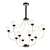 Sleek Loft ASTORIA Chandelier 3D model small image 1