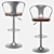 Modern Tolix Arms Soft Bar Stool 3D model small image 3