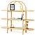 Dolly Natural Wide Bookcase: Stylish and Functional 3D model small image 1