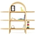 Dolly Natural Wide Bookcase: Stylish and Functional 3D model small image 2