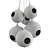 Sleek Skye 6-Light Chandelier 3D model small image 2