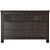 Paxberry Vintage Brown Dresser & Mirror 3D model small image 3