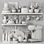 Premium Kitchen Accessories Set 3D model small image 5