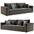 Modern RH Lugano Sofa 3D model small image 3