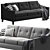 Modern Hyllie Dark Gray Ikea Froslov Sofa 3D model small image 2