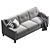 Modern Hyllie Dark Gray Ikea Froslov Sofa 3D model small image 3