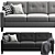 Modern Hyllie Dark Gray Ikea Froslov Sofa 3D model small image 5