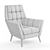 Kensington Lounge Chair: Comfort and Style 3D model small image 5