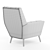Kensington Lounge Chair: Comfort and Style 3D model small image 6