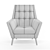 Kensington Lounge Chair: Comfort and Style 3D model small image 7