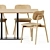 Versatile Easy Mix Table & Klara Chair 3D model small image 5