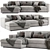 Ditre Urban Chaise: Modern Stylish Sofa 3D model small image 1