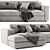 Ditre Urban Chaise: Modern Stylish Sofa 3D model small image 3
