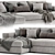 Ditre Urban Chaise: Modern Stylish Sofa 3D model small image 4