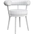 Elegant Vico Dining Chairs 3D model small image 7