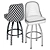 Grizzly Swivel Bar Stool: Rustic Elegance for Your Home 3D model small image 3
