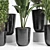 Concrete Palm Collection: Indoor/Outdoor Plant Pot 3D model small image 2