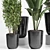 Concrete Palm Collection: Indoor/Outdoor Plant Pot 3D model small image 6