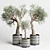 Handmade Pottery Family Tree Indoor Plant Vase 3D model small image 1