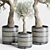 Handmade Pottery Family Tree Indoor Plant Vase 3D model small image 2