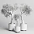 Handmade Pottery Family Tree Indoor Plant Vase 3D model small image 6