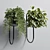Metal Stand Wall Vase - Indoor Plant 101 3D model small image 2