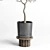 Concrete Vase Pot Tree Olive: Indoor Plant Collection 3D model small image 2