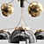 Galvanized Plate Postmodern Ceiling Chandelier 3D model small image 3