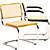 Modern Marcel Breuer Cesca Armchair 3D model small image 1