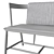 Oiseau Bench: Delicate Elegance in Seating 3D model small image 7