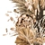 Botanical Beauty: Dried Flower Bouquet 3D model small image 4